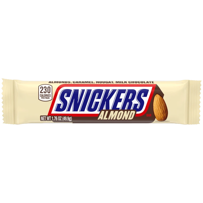 Snickers Almond product packaging